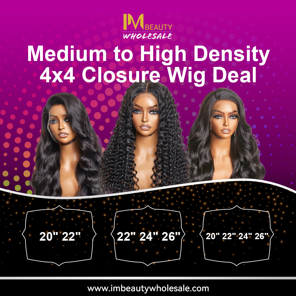 Medium to HighDensity 4x4 ClosureWig Deal