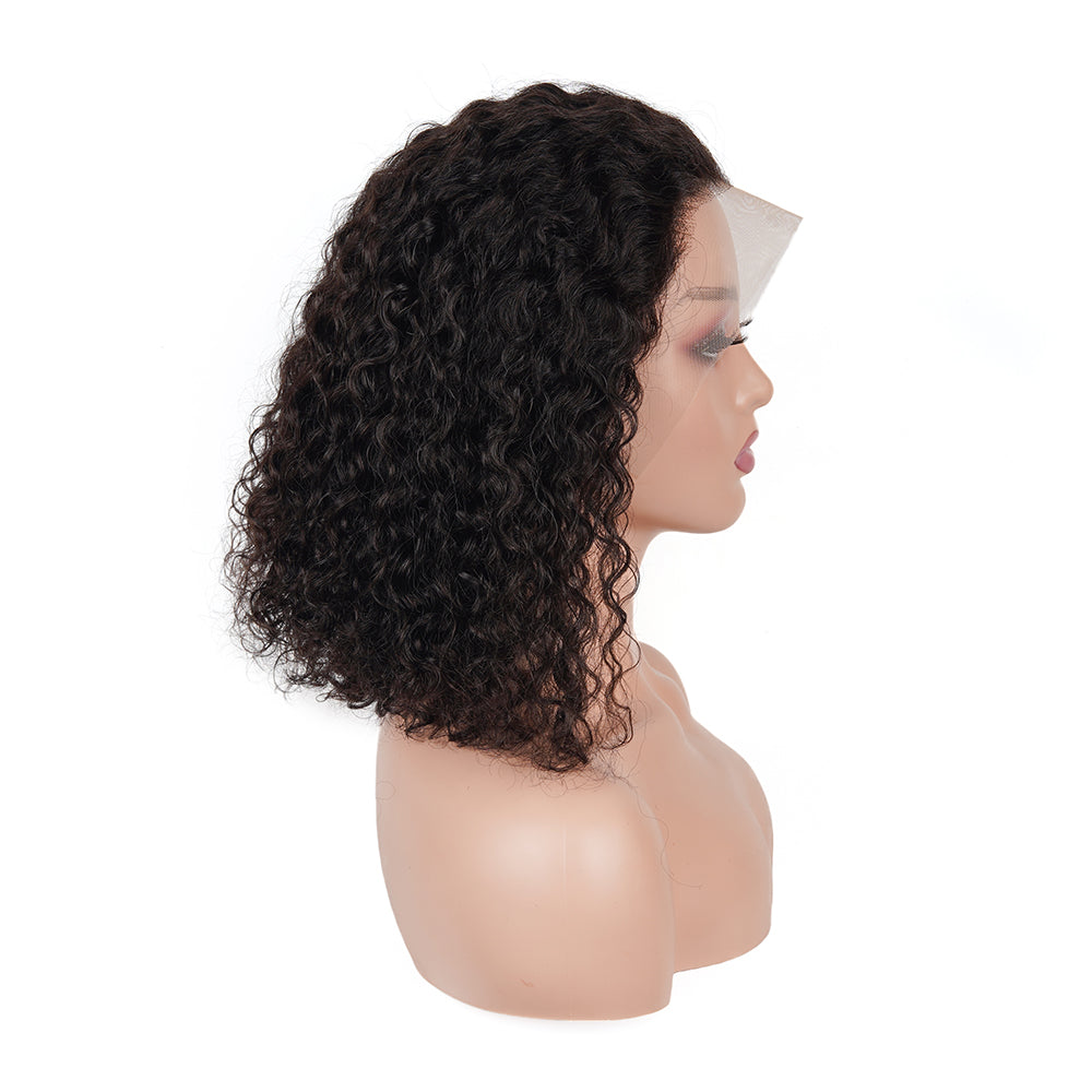 13x4 full frontal bob water wave wig