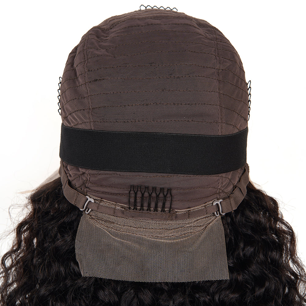 13x4 full frontal bob water wave wig
