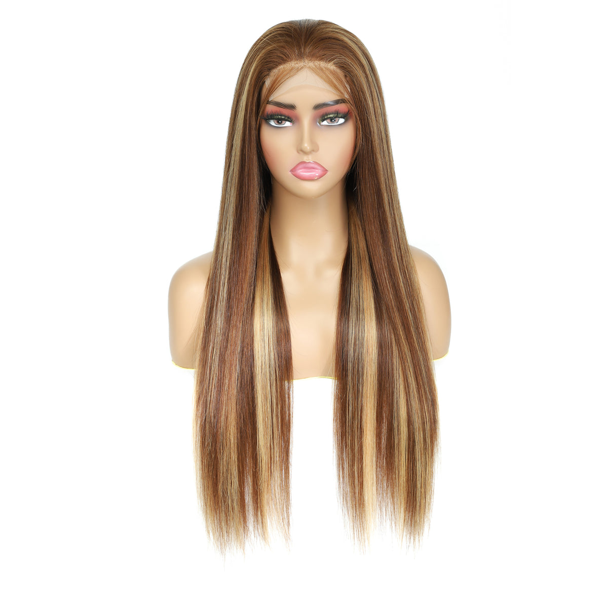 HD Highlight 4*4 Closure Wig Straight