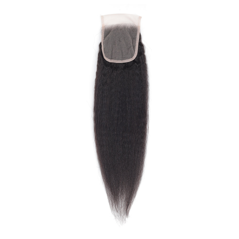 4*4 Closure kinky straight