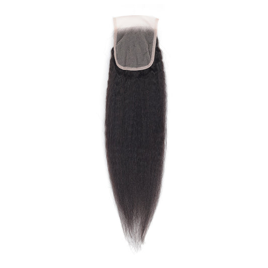 4*4 Closure kinky straight