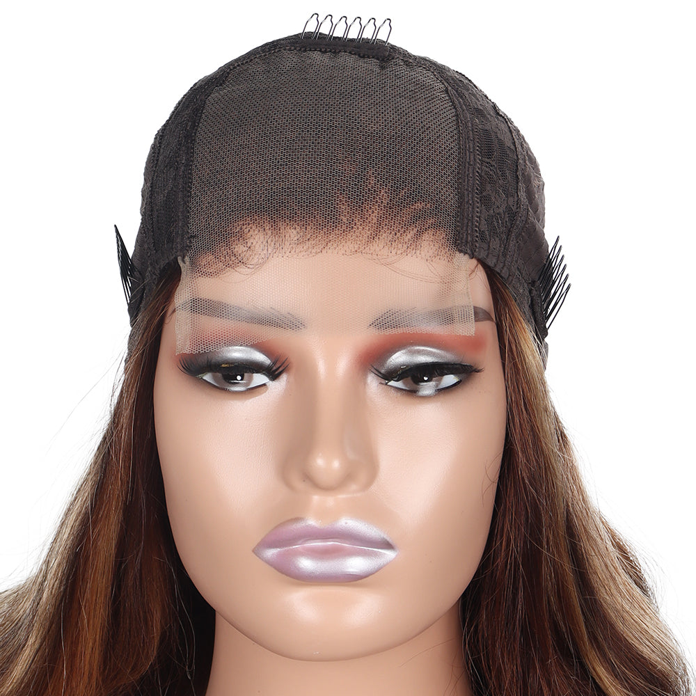 HD Highlight 4*4 Closure Wig Straight